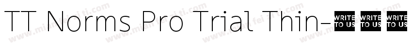 TT Norms Pro Trial Thin字体转换